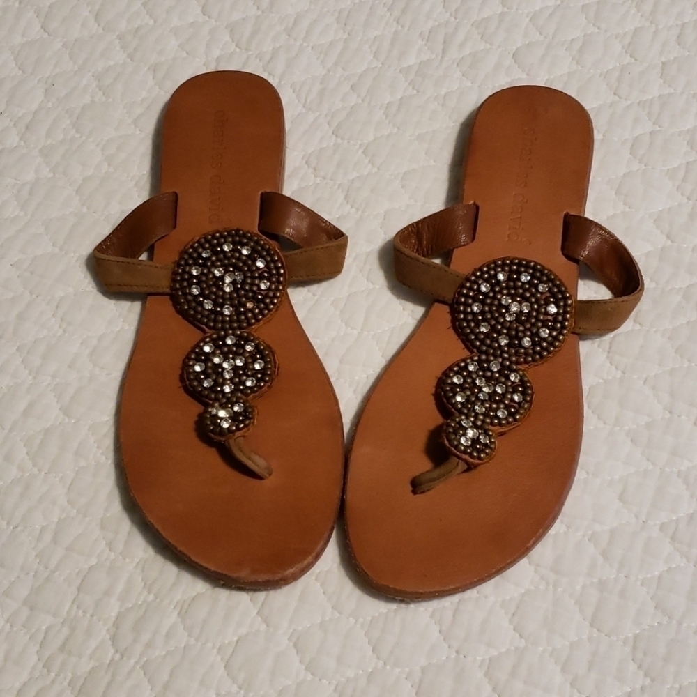 Charles David Thong Sandals size 9